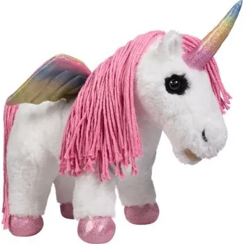 plyšák Koník na hraní Cuddle Pony -Jednorožec- bílý