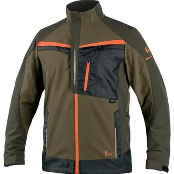 pracovní blůza Blůza CXS NAOS, pánská, zeleno-zelená, HV oranžové doplňky, vel. 62