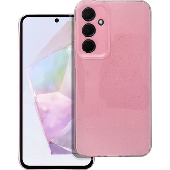 Pouzdro na mobilní telefon OEM Pouzdro CLEAR CASE 2mm BLINK SAMSUNG Galaxy A35 5G růžové