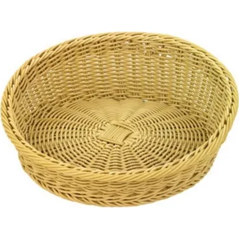 Krabice na pečivo Košík polyratan asymetrický, světlý