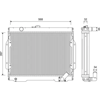 Chladič motoru Chladič, chlazení motoru VALEO 701262