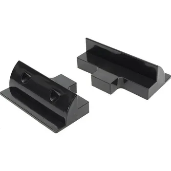 držák na solární panel Držáky pro uchycení solárních panelů - 2ks přímý - černý