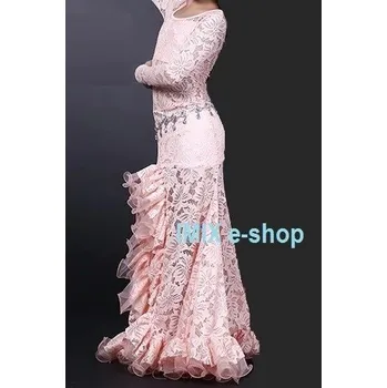 Krajkové taneční šaty Valeria - dětské i dámské DOPRODEJ Starorůžová M Dívčí