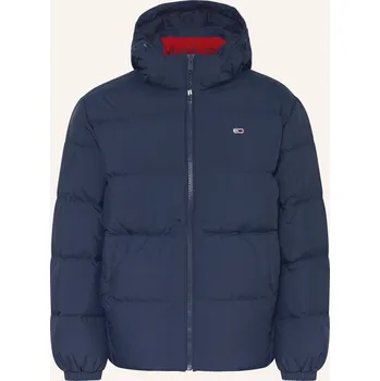 Tommy Jeans Pánská Péřová Bunda S Odnímatelnou Kapucí, tmavě...