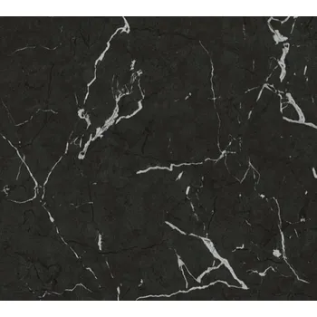 Tapeta A.S. Création | Vliesová tapeta na zeď Metropolitan Stories 2 37855-2 | 0,53 x 10,05 m | černá, metalická + Černá, metalická vliesová tapeta na stěnu 378552 v rozměru 0,53 x 10,05 m