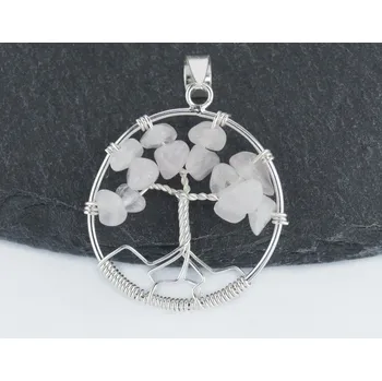 Přívěsek Přívěšek ze stříbra s kameny Strom života Růženín