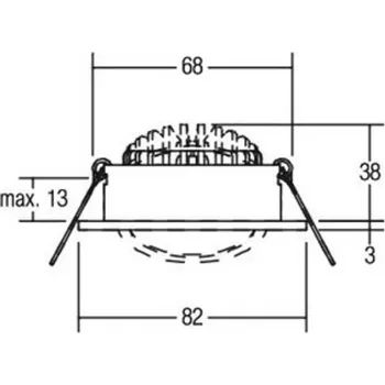 Lampička BRUMBERG LED podhledové světlo 38° hliník 2&nbsp;700K - konvertor - délka 6,8 cm, šířka 3,5 cm, výška 2,1 cm hliník matný LED celkem 7 W - Doprava zdarma