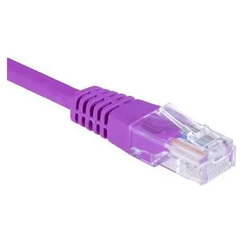 Síťový kabel Masterlan patch kabel UTP, Cat5e, 1m, fialový