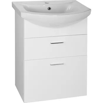 Koupelnový nábytek ZOJA 51051A - 6055 koupelnová skříňka s umyvadlem + 4 nožky Aqualine