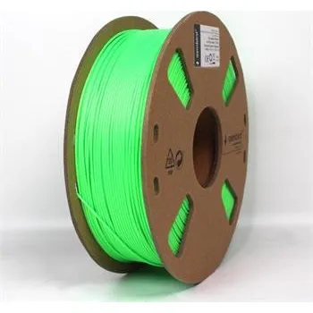 Filament GEMBIRD Tisková struna (filament), PLA, 1,75mm, 1kg, fluorescentní, zelená