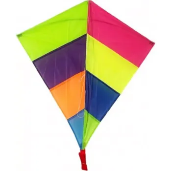 Létající drak Teddies Drak létající nylon 88x81cm barevný 10x90cm