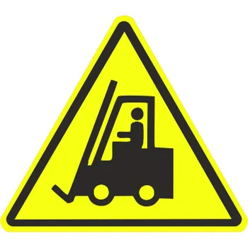 Značení Traiva s.r.o. Podlahové značení Pozor motorové vozíky Verze: 400 mm x 400 mm - Kód: 13098