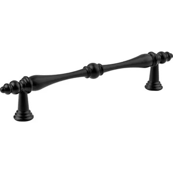 Nábytkové kování Walteco Nábytková úchytka Reus rozteč 128mm, černá matná