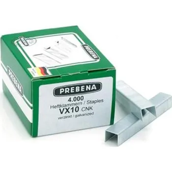 Průmyslová sponka Prebena VX-10 CNK - Spony do sponkovačky výška 10 mm šíře 11,3mm, (bal. 4000ks)