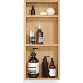 police Nástěnná koupelnová police z dubového dřeva Wireworks Slimline ID_1437843