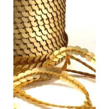 Flitry na metráž hladké matné Zlatá