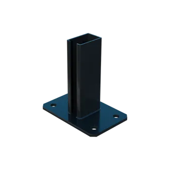 Plotový sloupek Patka sloupku ZnPVC 40x60mm černá