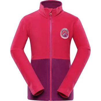 Dětská móda Alpine Pro Siuso Dětská fleecová mikina KSWB220 cabaret 164-170