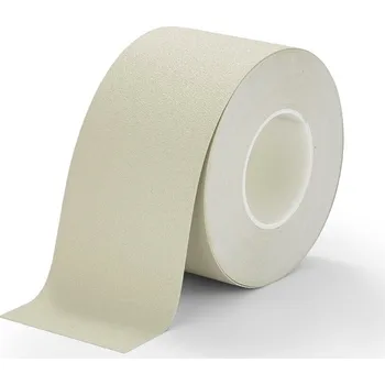 Výstražná páska Béžová plastová voděodolná protiskluzová páska FLOMA Aqua-Safe - 18,3 x 10 cm tloušťka 0,7 mm (80081120) FLOMAT