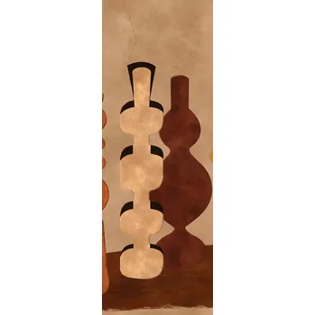 Tapeta Masureel Vliesová fototapeta na zeď, vázy, hnědá, DGPOT1012-300, Terra, Masureel, velikost 1,06 x 3 m