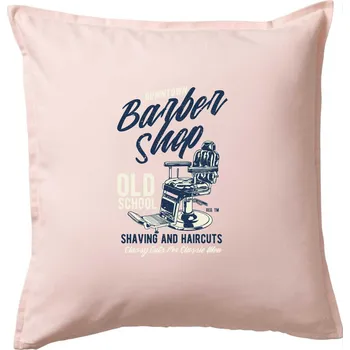 Polštář Downtown Barbershop - Polštář 50x50 - 50x50 - Pouze potah ( Světle růžová )