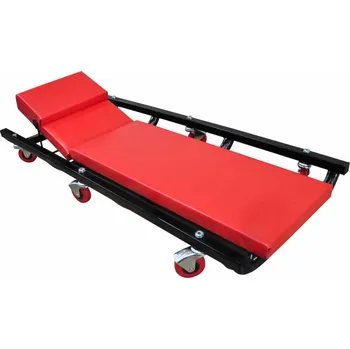 Zahradní lehátko vidaXL Marketos Lehátko pro automechaniky, s 6 koly, nastavitelné