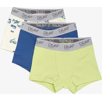 Chlapecké spodní prádlo Dětské chlapecké boxerky z bavlny 3ks v balení Daiquiri Green CeLaVi Velikost: 134/140