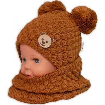 Nákrčník Pletený nákrčník/komínek - hnědý, Velikost koj. oblečení univerzální