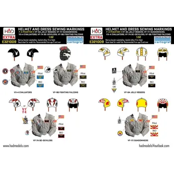 autíčko 1/32 F-4 Phantom II Patches & helmet markings