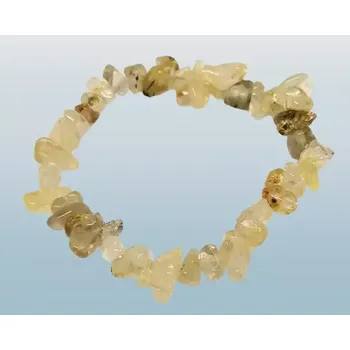 Náramek Sagenitový náramek sekaný světlý