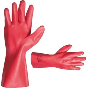 Pracovní oblečení Rukavice pracovní STANDARD (vel.10,5) povrstvené PVC, CE III - bavl. úplet máčený v PVC červené
