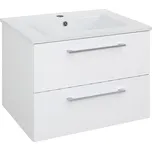 Koupelnová skříňka s keramickým umyvadlem Saona W 60 A - interiéry