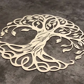 Obraz Home Deco Dřevěná dekorace na zeď - Strom života 02 průměr 30cm