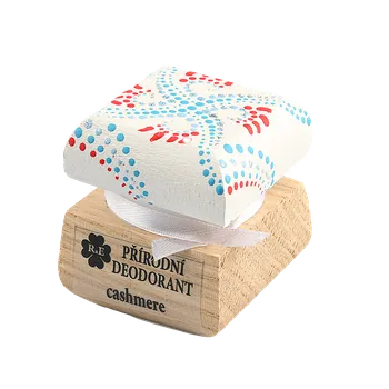 Přírodní deodorant Cashmere - ručně malovaný / červeno-bílá 15 ml