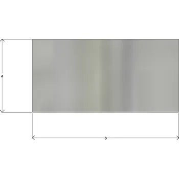 Stavební materiál Aluris Hliníková plochá tyč pravoúhlá Povrchová úprava: Bez PÚ, Rozměr a b /mm: 50	x	4