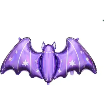 Balónek Fóliový balón Netopýr, fialový