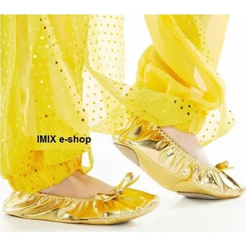 Dívčí cvičky s mašličkou zlaté M