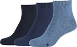 Modrý set ponožek Skechers 3PPK Wm Casual Quarter Socks SK42005-5500 Velikost: 39/42