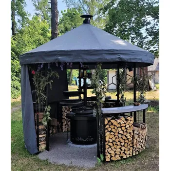 staBico PŘÍSTŘEŠEK PRO ZAHRADNÍ GRILOVACÍ CENTRUM - KRUHOVÝ