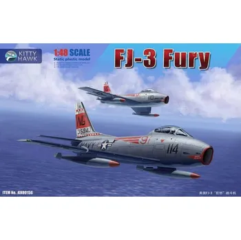 Plastikový model Kitty Hawk 1/48 FJ-3 Fury