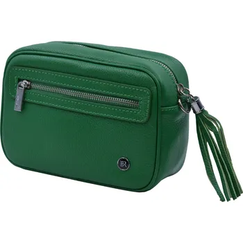 Kabelka BRIGHT Dámská kožená kabelka Zelená (XBR24-NN4123-04DOL)