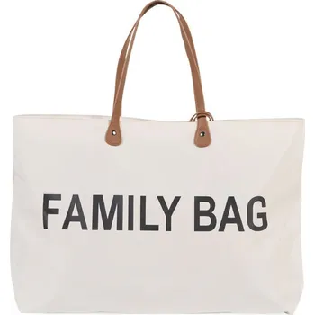 Cestovní taška Childhome Cestovní taška Family Bag White 55x40x18 krémová