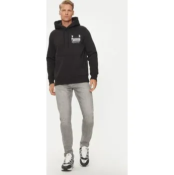 Pánské oblečení Calvin Klein Jeans Mikina Heavy Terry J30J326459 Černá Regular Fit XXL