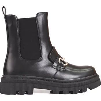 Dámská sportovní obuv Dámské černé chelsea boty na platformě JJ20B Velikost: 38