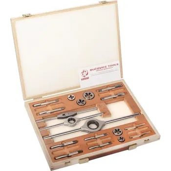 Závitořezný nástroj Bučovice Tools 316100 - Sada závitníků a ZKČ UNF 1, rozsah UNF1/4"-28 - UNF1/2"-20, Nástrojová ocel (NO)