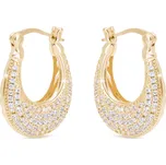 Ellami DUBAI 3217 Pozlacené náušnice 14k, kruhy se zirkony Ellami