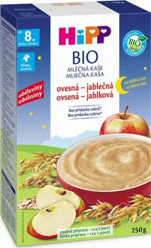 Dětská kaše HiPP BIO mléčná kaše 250 g ovesná/jablečná