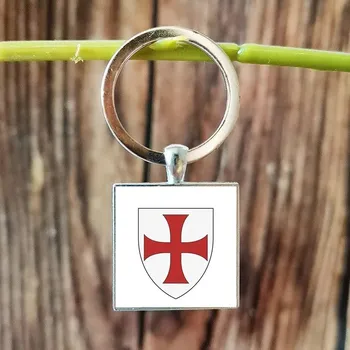 Přívěšek na klíče kříž templářů