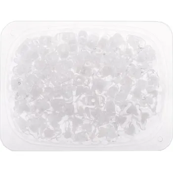 Dětské navlékací korálky Korálky Motýli 50g průhledné 1,5cm