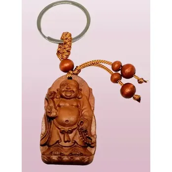 Přívěsek Přívěsek dřevěný Buddha č.3 (Buddha cca 4,5 x 2,5 cm)